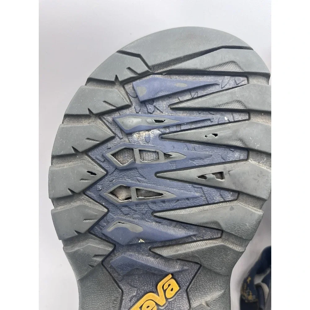 Teva Women's 7.5 Hook & Loop Adjustable Strap Sandals Blue/Gray